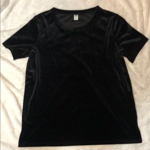 Velvet Black Tee- Old Navy